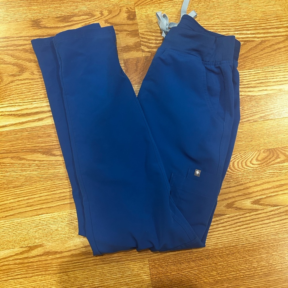 Royal Blue Yola™ High Waisted 2.0 - Tall Skinny Scrub Pants - S - Tall